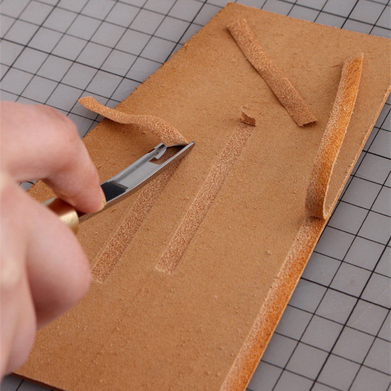 Groover Stitching Tool - 1個入り レザークラフト スティッチ グルーバー エッジャー ベベラー