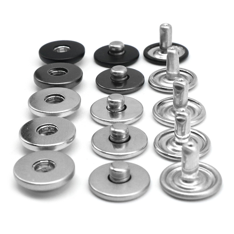 Rivet Setter Tool - 縫製用シルバースナップファスナーツール、ステンレス鋼、革リベット、ジャケットバックル、高品質、12.5mm