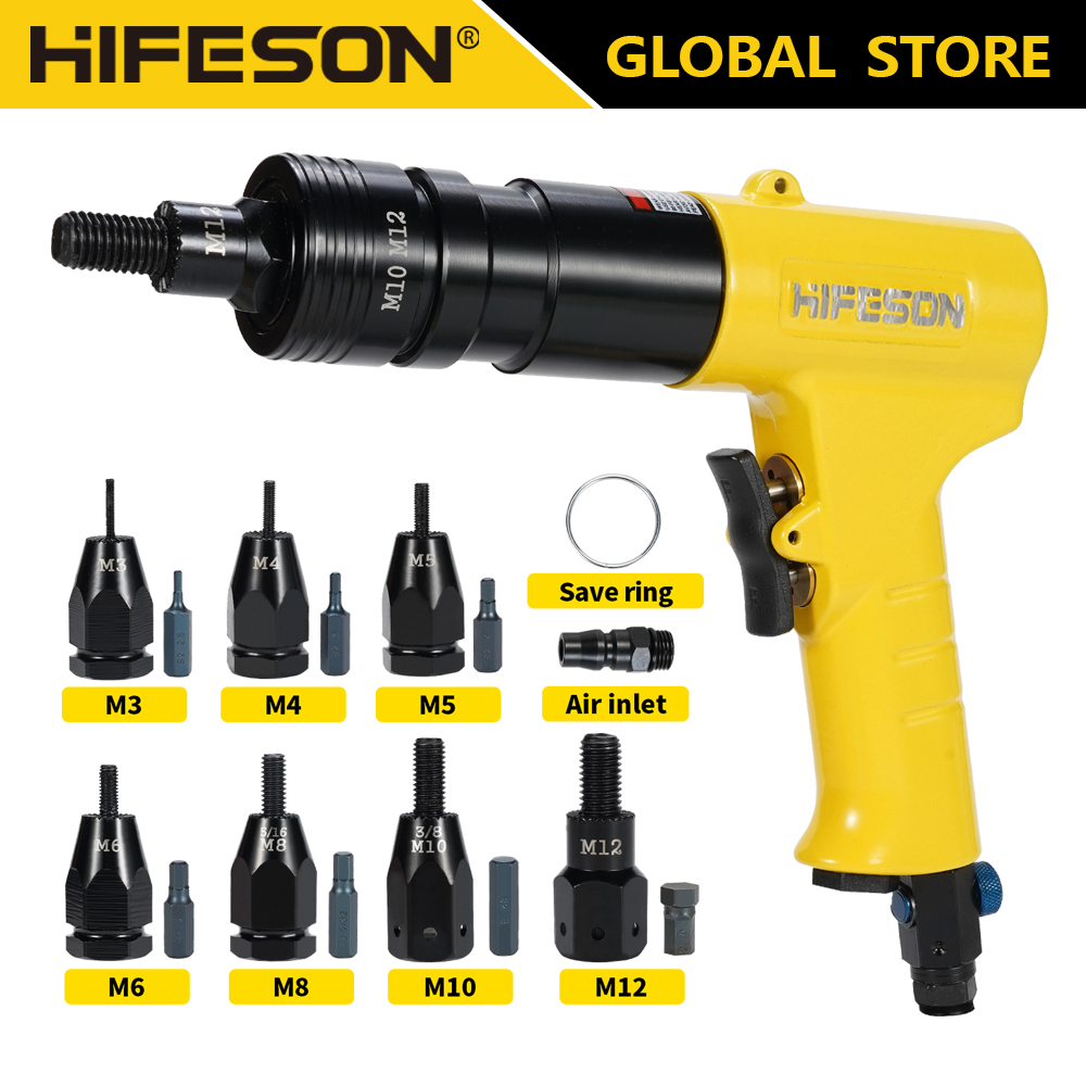 空気圧エアリベットナットガン挿入ねじプルセッターリベッターリ - Rivet Setter Tool のレビューと価格