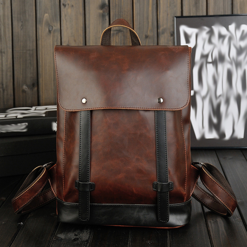 メンズ ヴィンテージ レザー バックパック 14インチ ラッ - Leather Work Rucksack Mens のレビューと価格