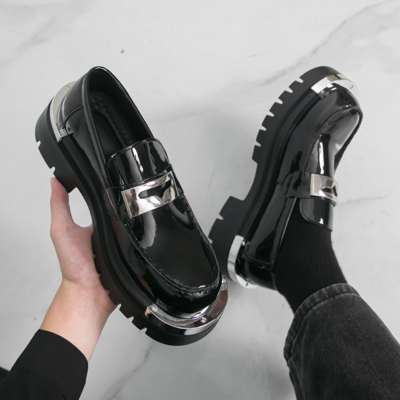 メンズ厚底革靴 高級デザイナー トレンド 高品質スタイル パ - Leatherwork Designs のレビューと価格